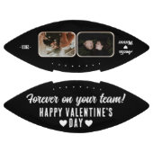 Black Forever auf Ihrem Team 2 Foto Valentine's Football (Paneele)