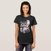 Black Fox Erdbeermilch-Bubble-Tea für Boba   T-Shirt (Vorne ganz)