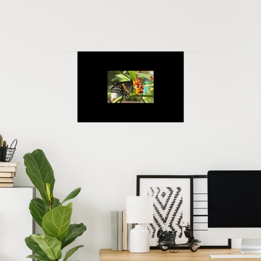 Black Frack Butterfly #2 Poster (Heimbüro)