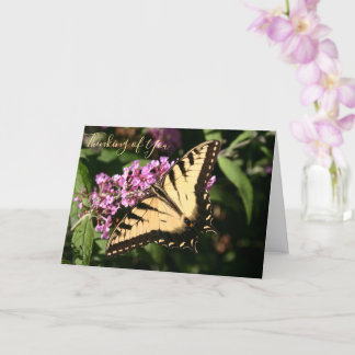 Black Frack Butterfly Card Karte