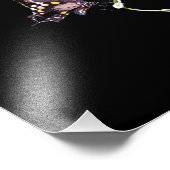 Black Frack Butterfly Fotodruck (Ecke)