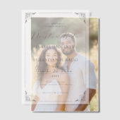 Black Frame Motif Nuestra Boda Spanische Hochzeit Pergament Einladungen (Versatz (Ehepaar))