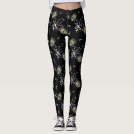 🖤 Black Frankenstein Halloween Leggings 🎃 💀