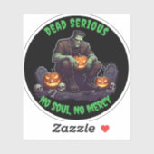 🖤 Black Frankenstein Halloween Sticker 💀 🎃 (Blatt)