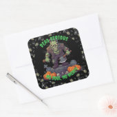 🖤 Black Frankenstein Halloween Sticker 💀 🎃 (Umschlag)
