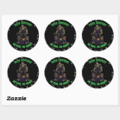 🖤 Black Frankenstein Halloween Sticker 💀 🎃 (Blatt)