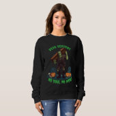 🖤 Black Frankenstein Halloween Sweatshirt 💀 U 🎃 (Vorne ganz)
