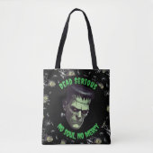 🖤 Black Frankenstein Halloween Tobag Tasche (Vorderseite)