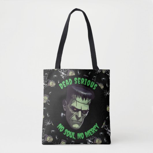 🖤 Black Frankenstein Halloween Tobag Tasche (Vorderseite)
