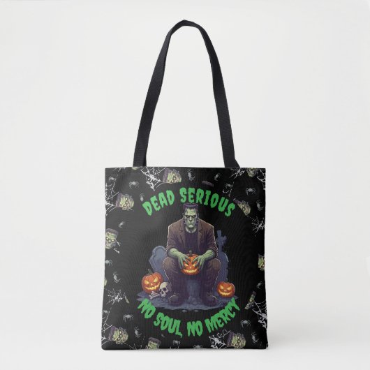 🖤 Black Frankenstein Halloween Tobag Tasche (Vorderseite)