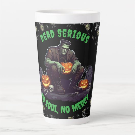 🖤 Black Frankenstein Tasse 💀 ☕ (Vorderseite)
