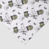 🖤 Black Frankenstein Tissue Paper 💀 🎃 Seidenpapier (Ausschnitt)