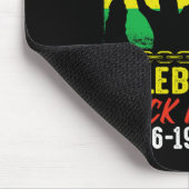 Black Freedom 19. Juni 1865 Juneteenth African Ame Mousepad (Ecke)