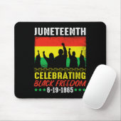Black Freedom 19. Juni 1865 Juneteenth African Ame Mousepad (Mit Mouse)