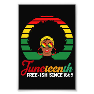 Black Freedom Free Ish seit 1865 19. Fotodruck