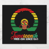 Black Freedom Free Ish seit 1865 19. Schaumweinetikett (Einzelnes Label)