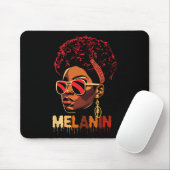 Black Freedom Juneteenth Black Pride Melanin Queen Mousepad (Mit Mouse)