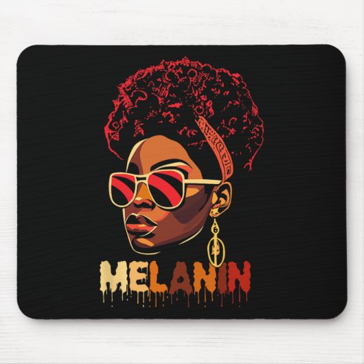 Black Freedom Juneteenth Black Pride Melanin Queen Mousepad (Vorne)