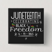 Black Freedom Juneteenth Button (Vorderseite)