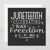 Black Freedom Juneteenth Einladung (Vorne/Hinten)