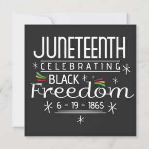 Black Freedom Juneteenth Einladung