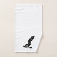 Black Freeride Snowboarder Snowboarder Stift