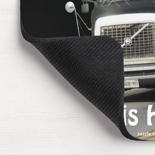 Black Freight Lruck für Lkw-Fahrer & Kinder Mousepad (Ecke)