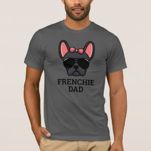 Black French Bulldog Frenchie Dog Vater T-Shirt