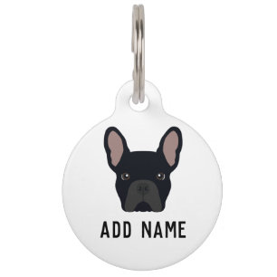 Black French Bulldog Haustiermarke