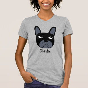 Black French Bulldog Personalisierter T - Shirt