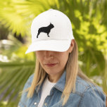 Black French Bulldog Silhouette Frenchie Dog Truckerkappe<br><div class="desc">Der LKW-Hut eines coolen Franzosen. Black French Bulldog Silhouette. Unisex Größe passt für die meisten Teens und Erwachsenen.</div>