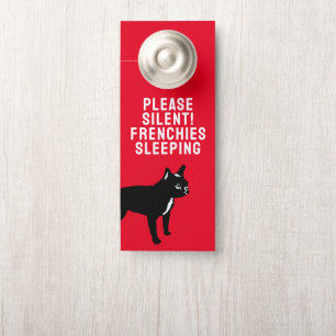 Black French Bulldog / Single Seitenprint Dock Han Türanhänger