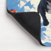 Black French Bulldog Weihnachten Weihnachtsfest Sc Mousepad (Ecke)
