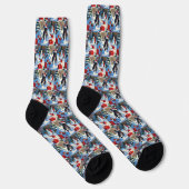 Black French Bulldog Weihnachten Weihnachtsfest Sc Socken (Rechts)