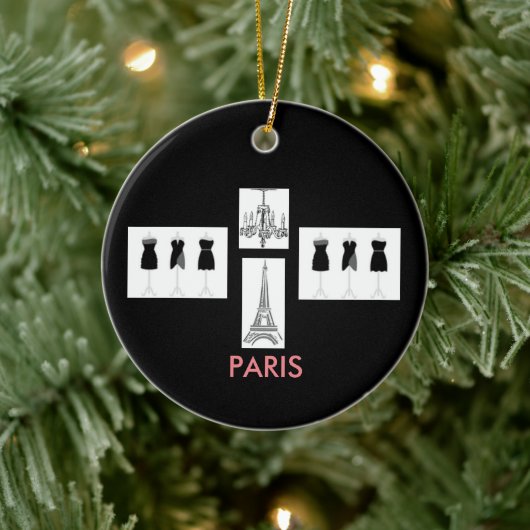 Black French Paris Weihnachtsschmuck (Baum)