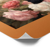 Black French Poodle Klassisches Portrait Poster (Ecke)