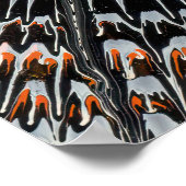 Black Friday advert with original spin art Poster (Ecke)