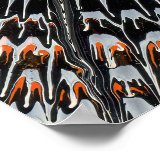 Black Friday advert with original spin art Poster (Ecke)