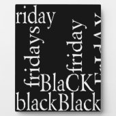 Black Friday Design Fotoplatte (Vorderseite)