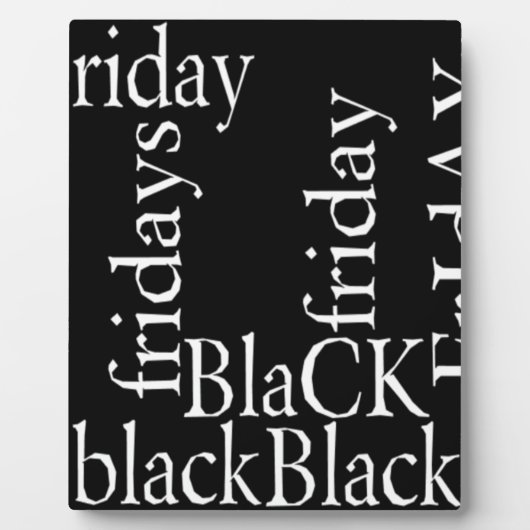Black Friday Design Fotoplatte (Vorderseite)