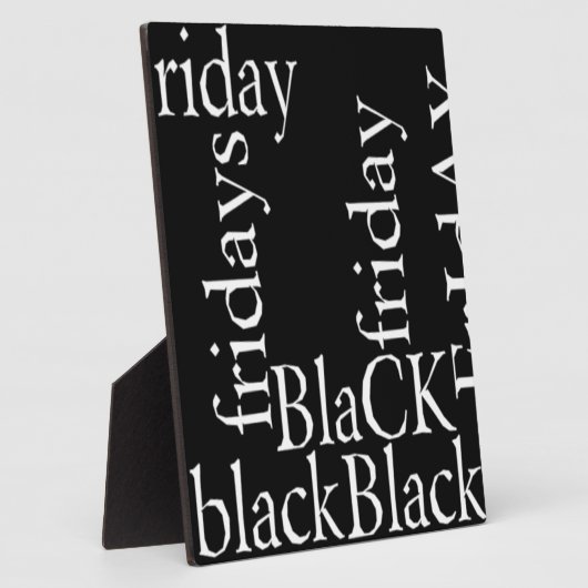 Black Friday Design Fotoplatte (Seite)
