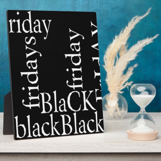 Black Friday Design Fotoplatte (Seite)