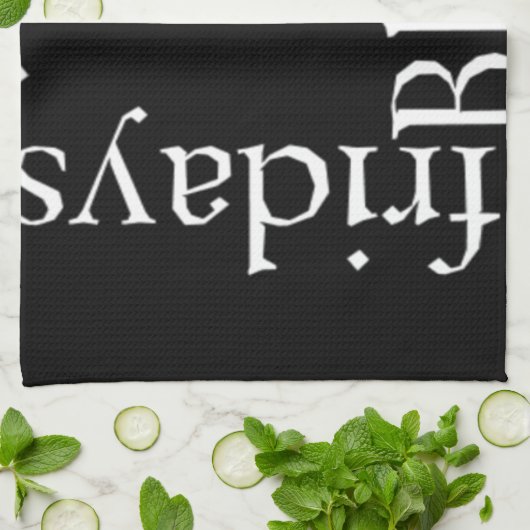 Black Friday Design Geschirrtuch (Gefaltet)