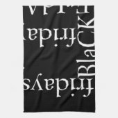 Black Friday Design Geschirrtuch (Vertikal)