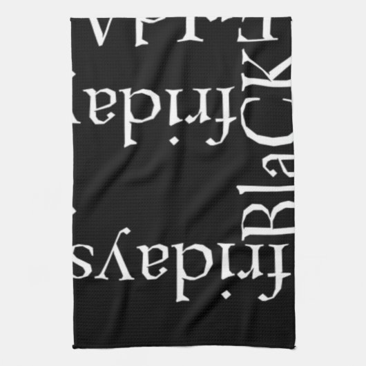 Black Friday Design Geschirrtuch (Vertikal)