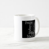 Black Friday Design Kaffeetasse (VorderseiteRechts)