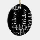 Black Friday Design Keramikornament (Rechts)