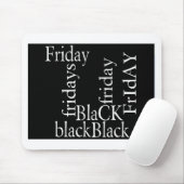 Black Friday Design Mousepad (Mit Mouse)