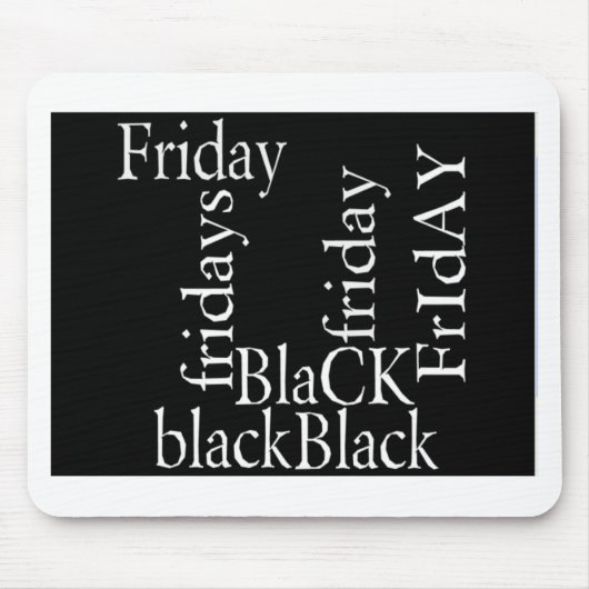 Black Friday Design Mousepad (Vorne)