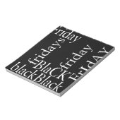 Black Friday Design Notizblock (Rotiert)